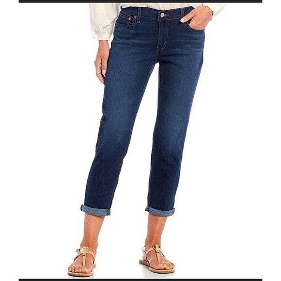 Levi's Boyfriend Women's Mid-Rise Tapered Leg Jeans Size 27 - Picture 4 of 16